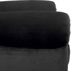 Chesterfield Ohrenbackensessel in Schwarz - Narissa
