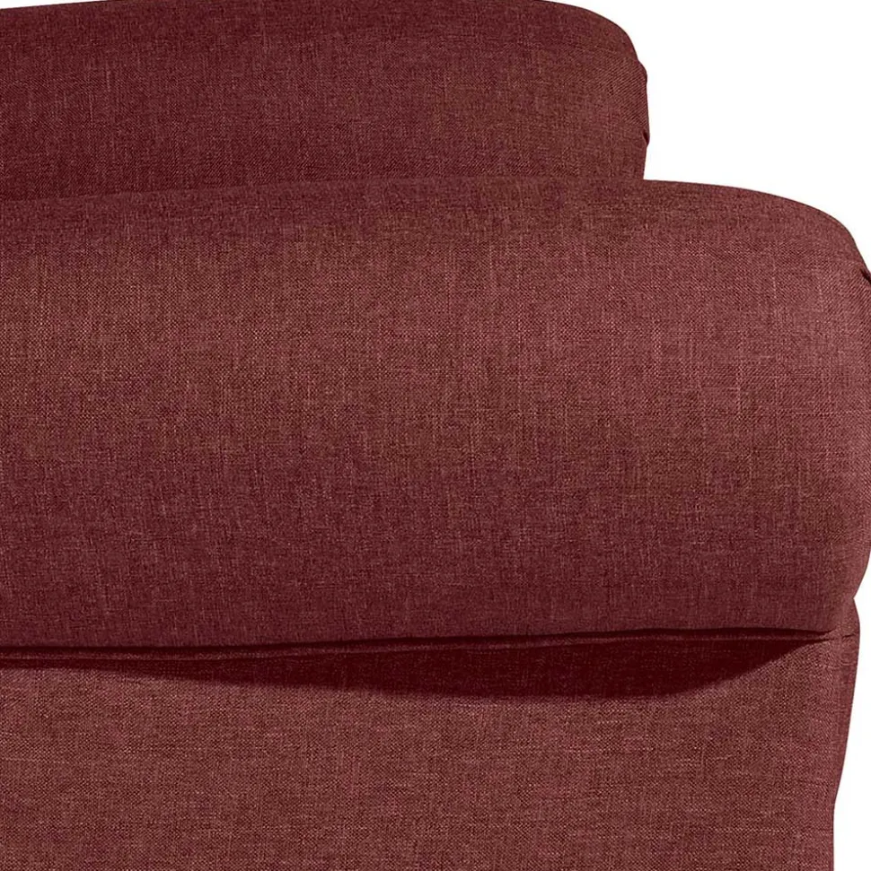 Chesterfield Sessel in Rot und Nussbaum - Giaz