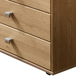 141cm 5 Schubladen Kommode in Eiche & Beige - Emdsiva