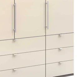 150cm breiter Kleiderschrank mit sechs Schubladen - Membres