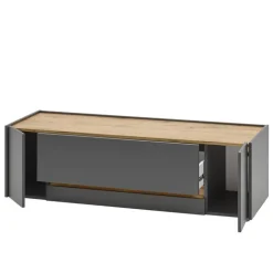 140cm breiter TV Unterschrank in Anthrazit - Ahilav