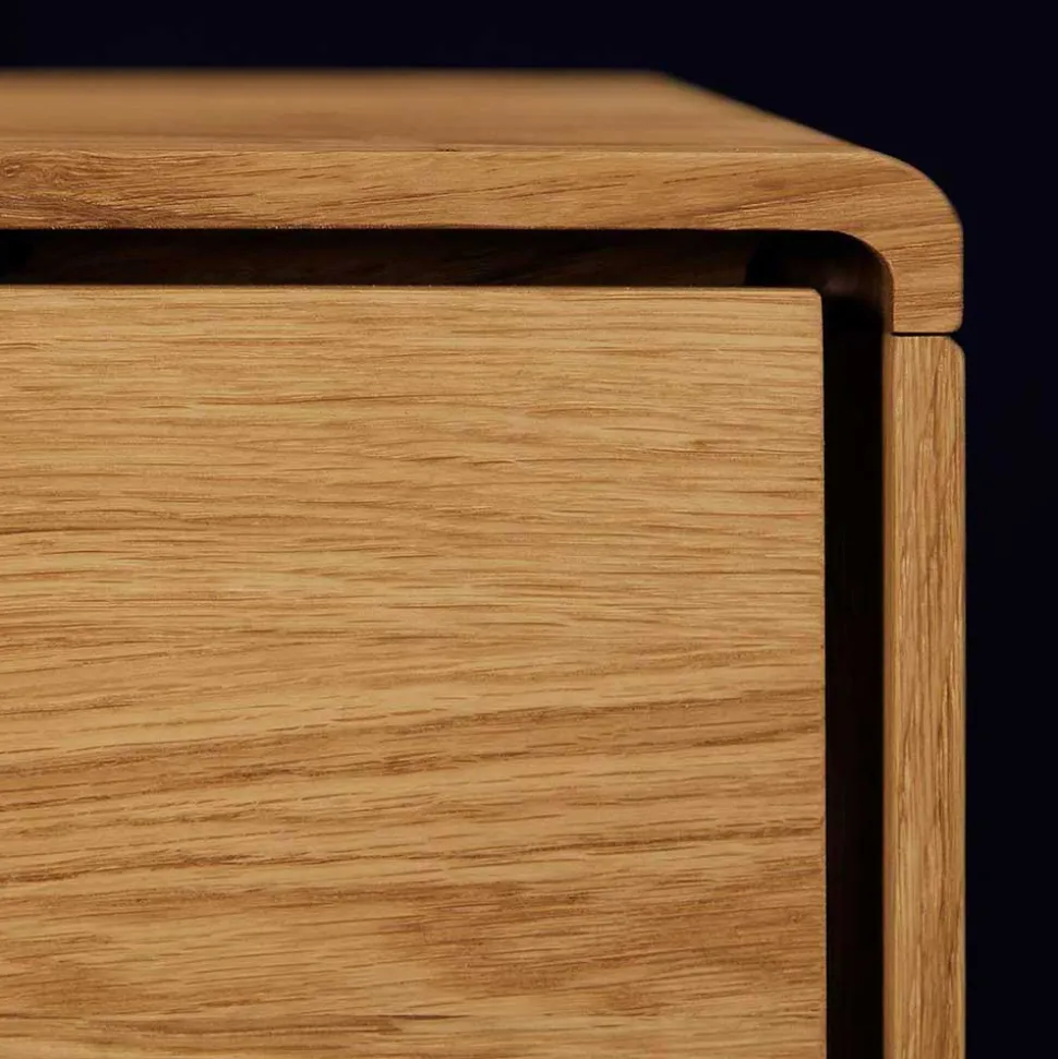 134cm breiter TV Unterschrank aus Holz - Eavy I