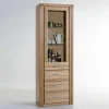 68cm breiter Vitrinenschrank in Kernbuche - Uhelia