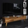 134cm breites TV Board aus geölter Wildeiche - Eavy
