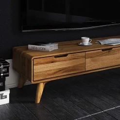 134cm breites TV Board aus geölter Wildeiche - Eavy