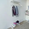 70cm Garderoben Ausstattung in Weiß - Torosma (zweiteilig)
