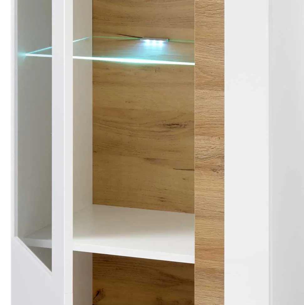 194cm hohe Vitrine zweifarbig - Myrda I