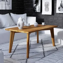 48cm hoher Holz Couchtisch aus Wildeiche - Eavy