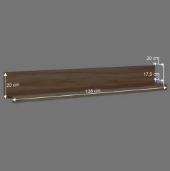 138cm Holz Wandboard aus geölter Kernbuche - Uhelia