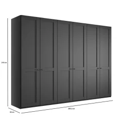 300cm Kleiderschrank mit sechs Türen - Mataram
