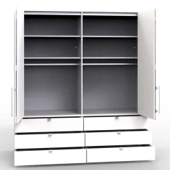 200cm Kombi-Schlafzimmerschrank 2-türig - Rativian