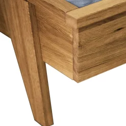 190cm Kurzes Bettgestell aus Wildeiche Holz - Hardus