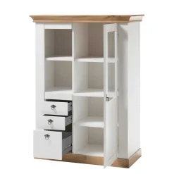 356cm Landhaus Wohnwand Set - Diatara (dreiteilig)