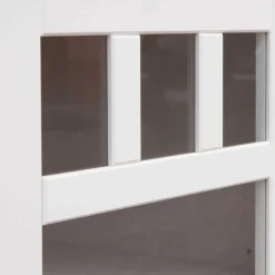 130cm Landhaus-Kommode mit Glaseinsatz - Bordona