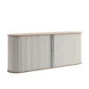 196cm Rollladen Sideboard in Weiß Eiche - Bassy