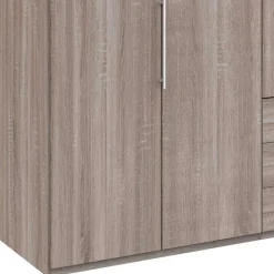 200cm Schlafzimmerschrank mit Folierung Holzoptik - Crenba