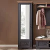 65cm schmaler Dielenschrank mit Spiegel Tür - Thumbs