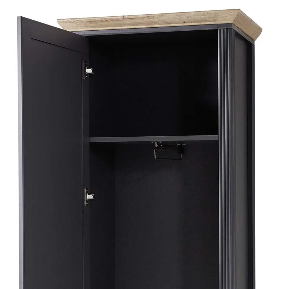 65cm schmaler Dielenschrank mit Spiegel Tür - Thumbs