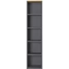 45cm Schmales Büroregal mit fünf Fächern - Ovgunia