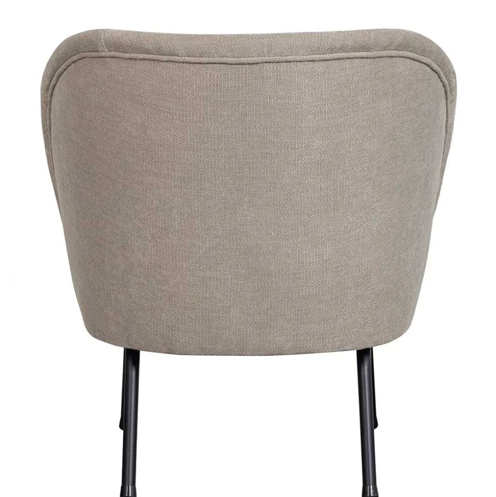 Cocktailsessel in Beige mit Schwarz - Lafronda