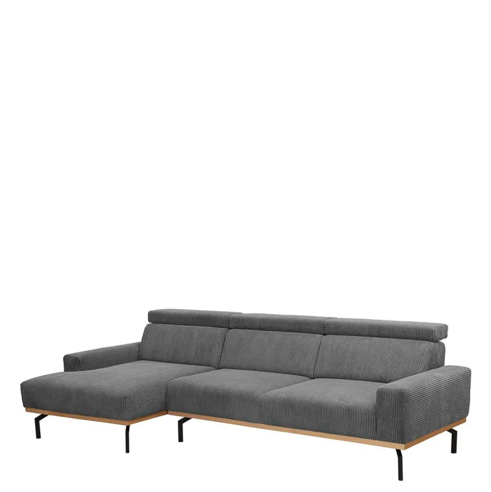 Cord L-Sofa mit verstellbarer Rückenhöhe - Jaypur