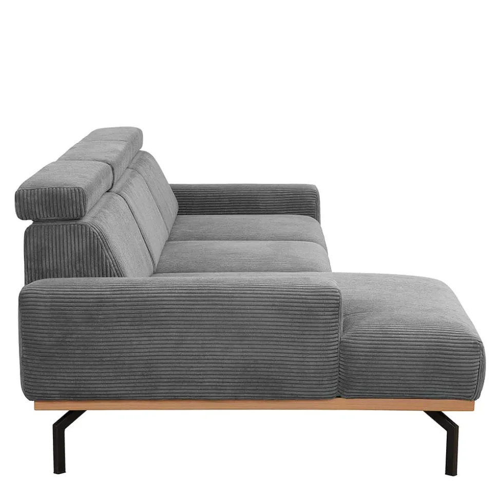 Cord L-Sofa mit verstellbarer Rückenhöhe - Jaypur