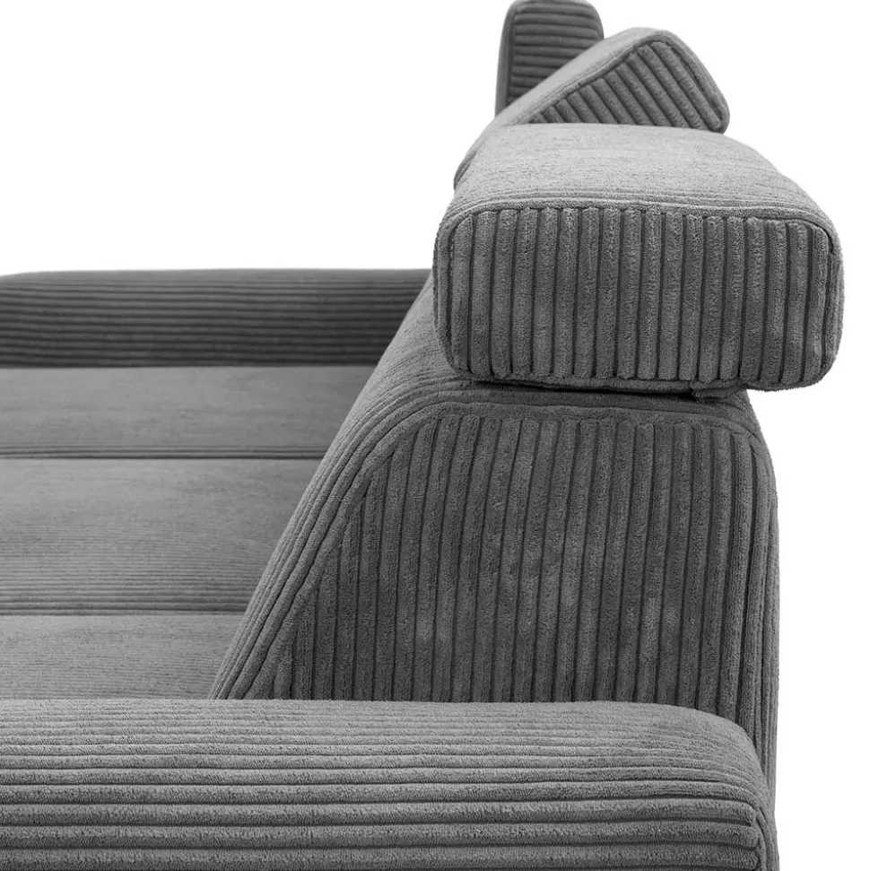 Cord L-Sofa mit verstellbarer Rückenhöhe - Jaypur