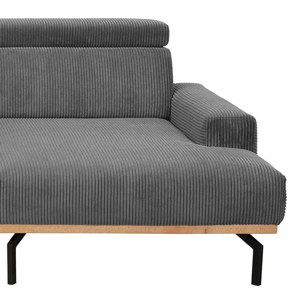 Cord L-Sofa mit verstellbarer Rückenhöhe - Jaypur