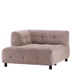 Cord Modulsofa Eckelement in Mauve - Samorah