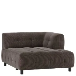 Cord Modulsofa Eckteil in Graubraun - Vita