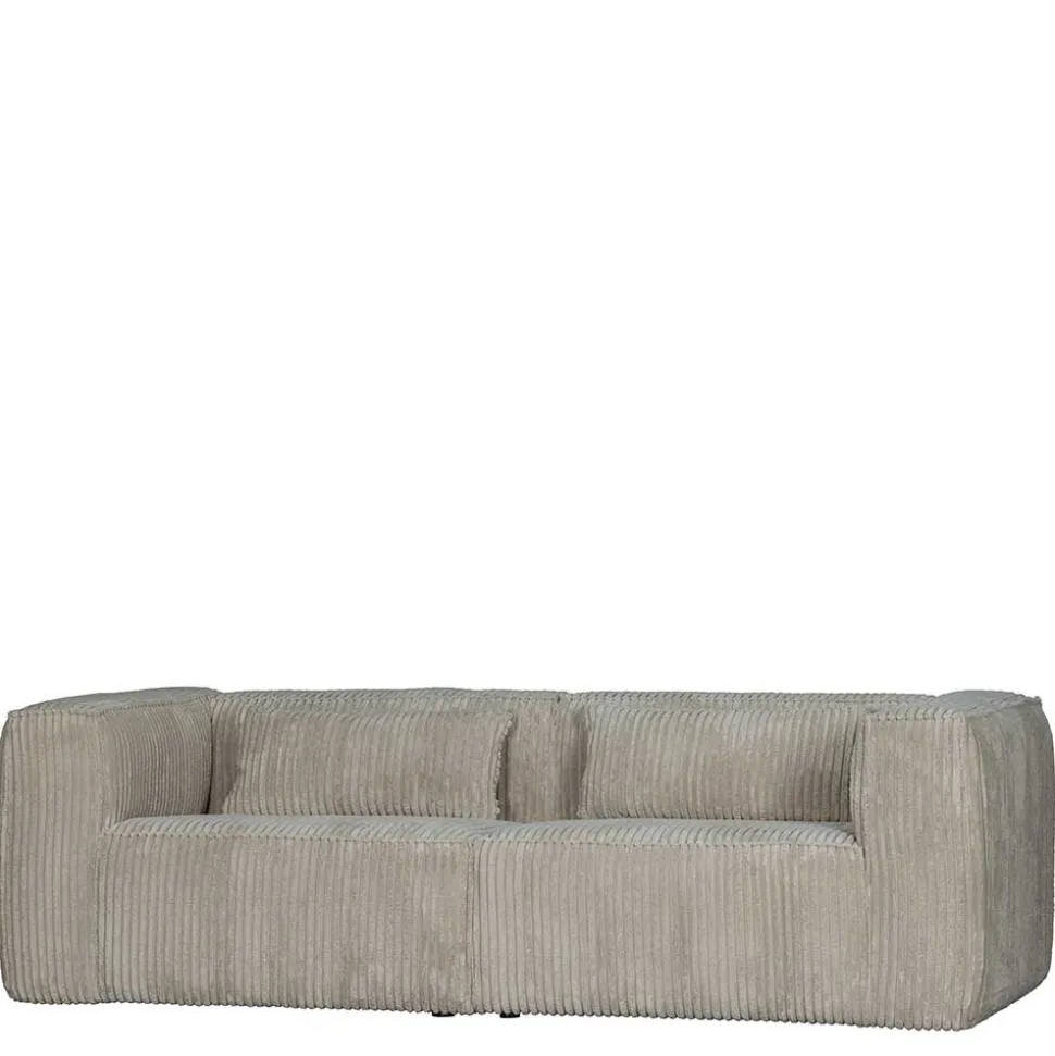 Cord Wohnzimmercouch in Beigegrau - Jamiesa