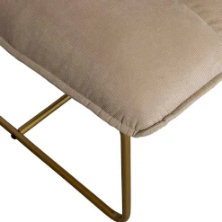Cord Wohnzimmerstuhl in Beige - Velsamos