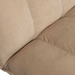 Cord Wohnzimmerstuhl in Beige - Velsamos
