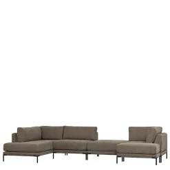 Couch aus Modulen in Taupe Stoff - Birte