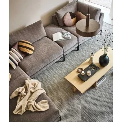 Couch aus Modulen in Taupe Stoff - Birte