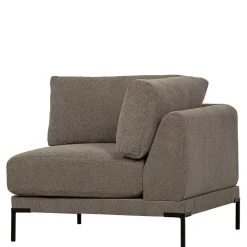 Couch aus Modulen in Taupe Stoff - Birte
