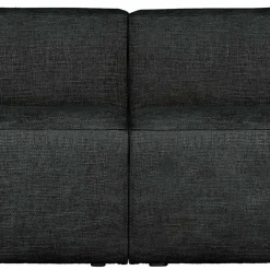 Couch aus Strukturstoff in Dunkelgrau - Filigrano