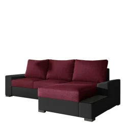 Couchecke in Magenta und Schwarz - And