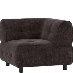 Couch-Eckmodul in Graubraun & Schwarz - Sundini
