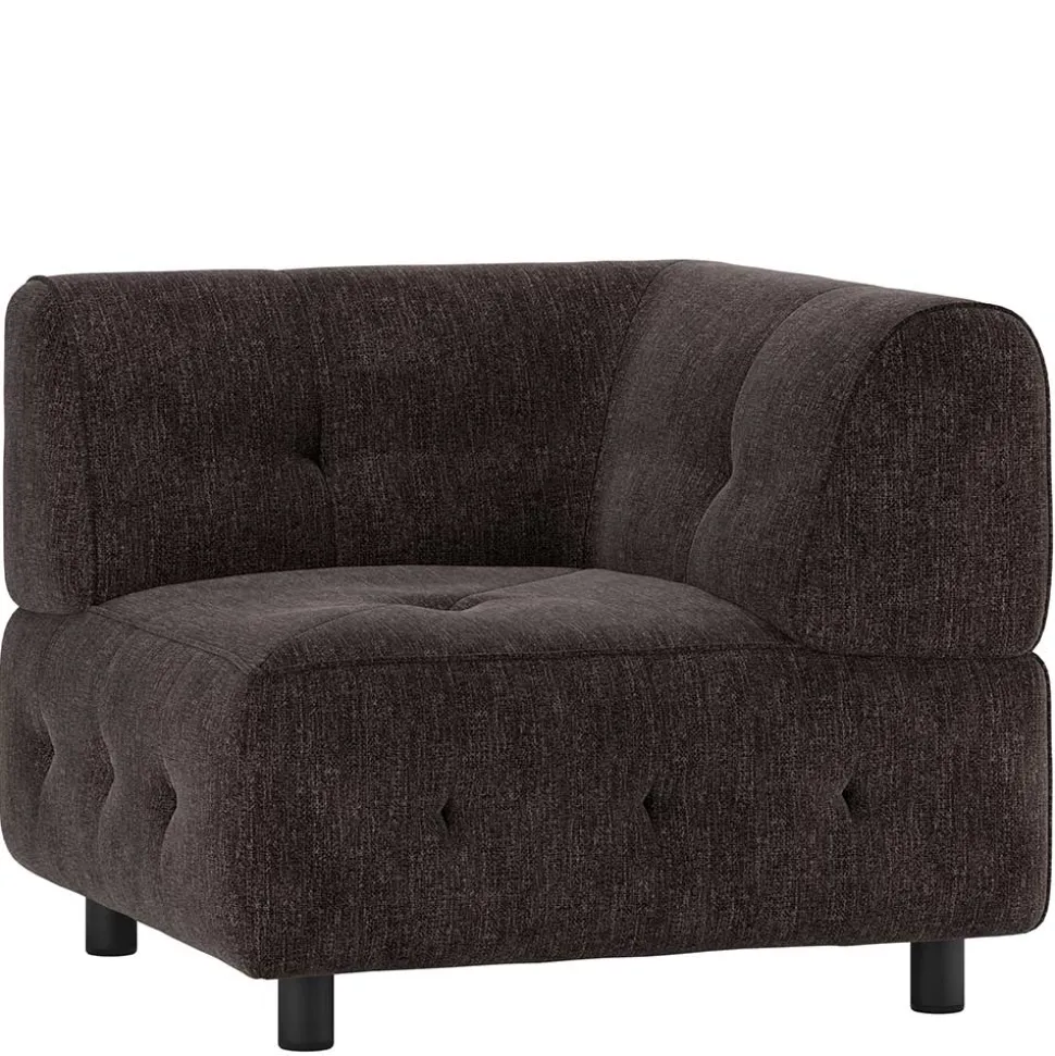 Couch-Eckmodul in Graubraun & Schwarz - Sundini