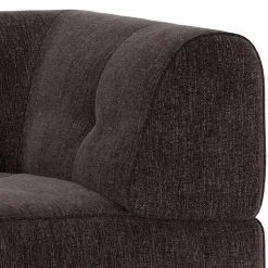 Couch-Eckmodul in Graubraun & Schwarz - Sundini