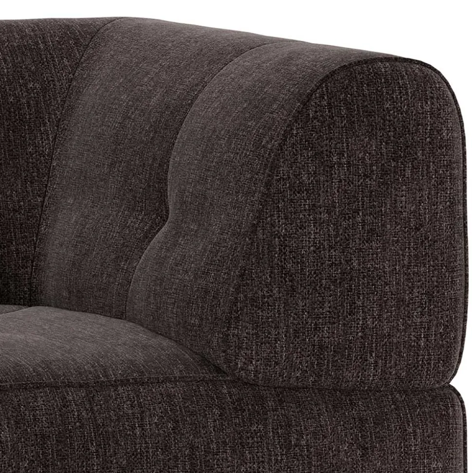 Couch-Eckmodul in Graubraun & Schwarz - Sundini