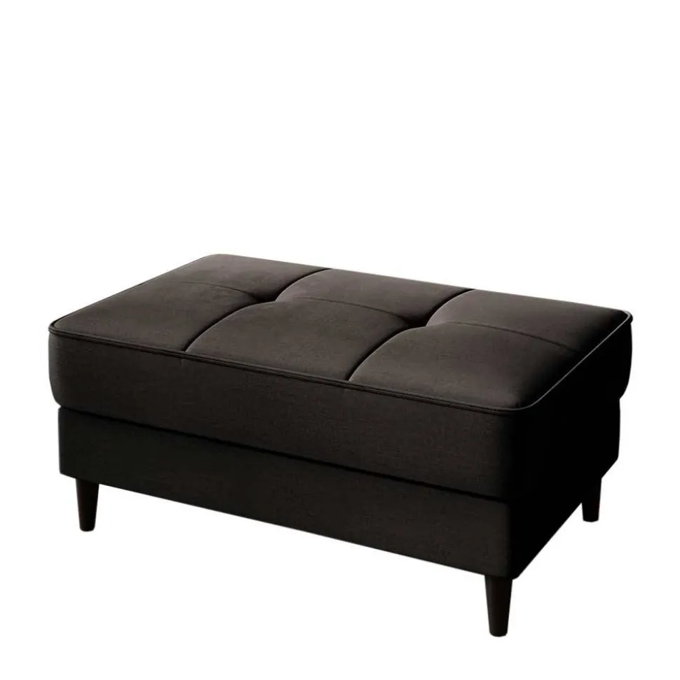 Couchhocker mit Stauraum in Dunkelbraun - Drosalina