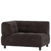 Couchmodul Ecke links in Graubraun - Sundini