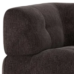 Couchmodul Ecke links in Graubraun - Sundini