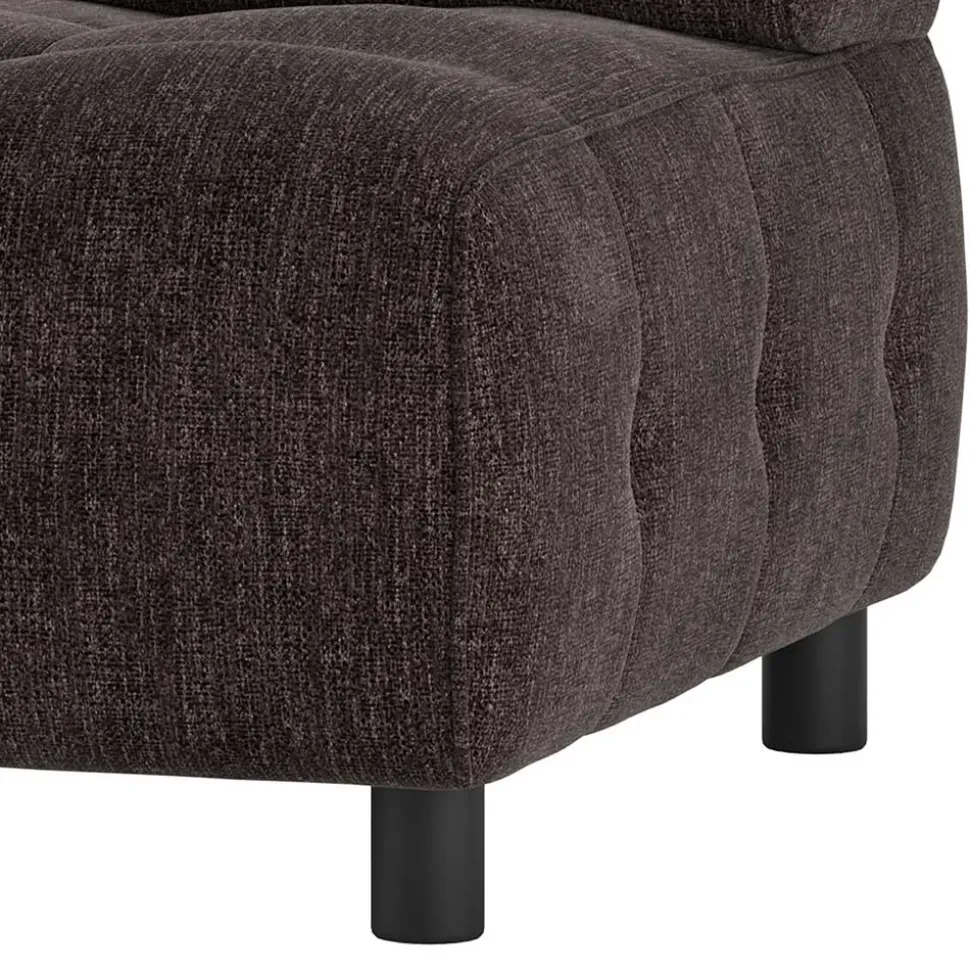 Couchmodul Ecke links in Graubraun - Sundini