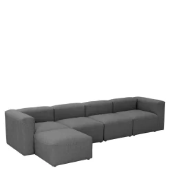 Couchmodul Kombination in Anthrazit - Telrama (fünfteilig)