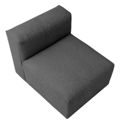 Couchmodul Kombination in Anthrazit - Telrama (fünfteilig)