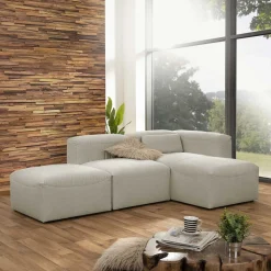 Couchmodule Kombi in Cremeweiß - Tembreno (dreiteilig)