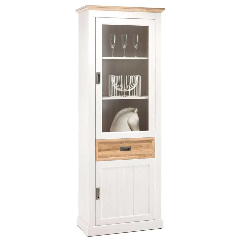 Country Style Vitrinenschrank 76x205x40 cm - Mascus